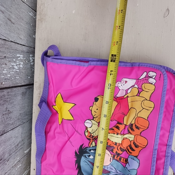 Disney Winnie The Pooh Plastic Crossbody Satchel Bag Pink School Everyday Casual - Picture 6 of 15